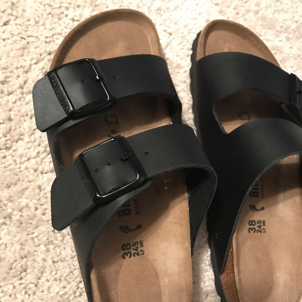Black Arizona Birkenstocks